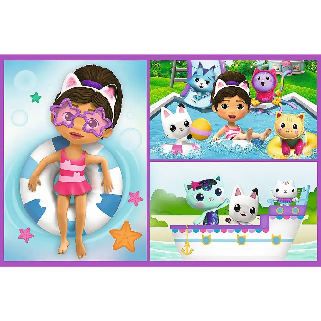 Gabi babaháza egy játékos nap 2x70db-os puzzle - Trefl kép 2