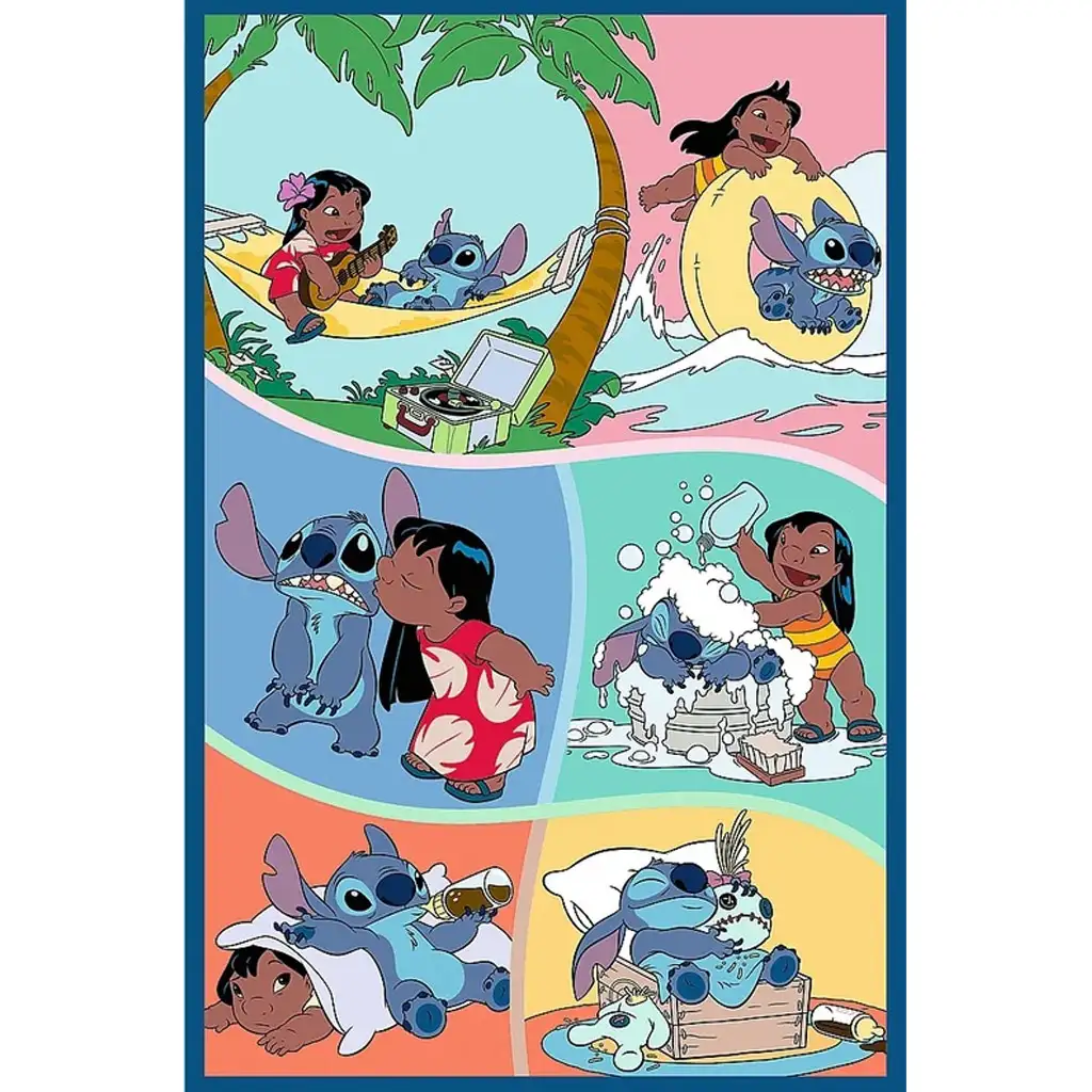 Disney: Stitch világa 3x80db-os puzzle - Trefl kép 4