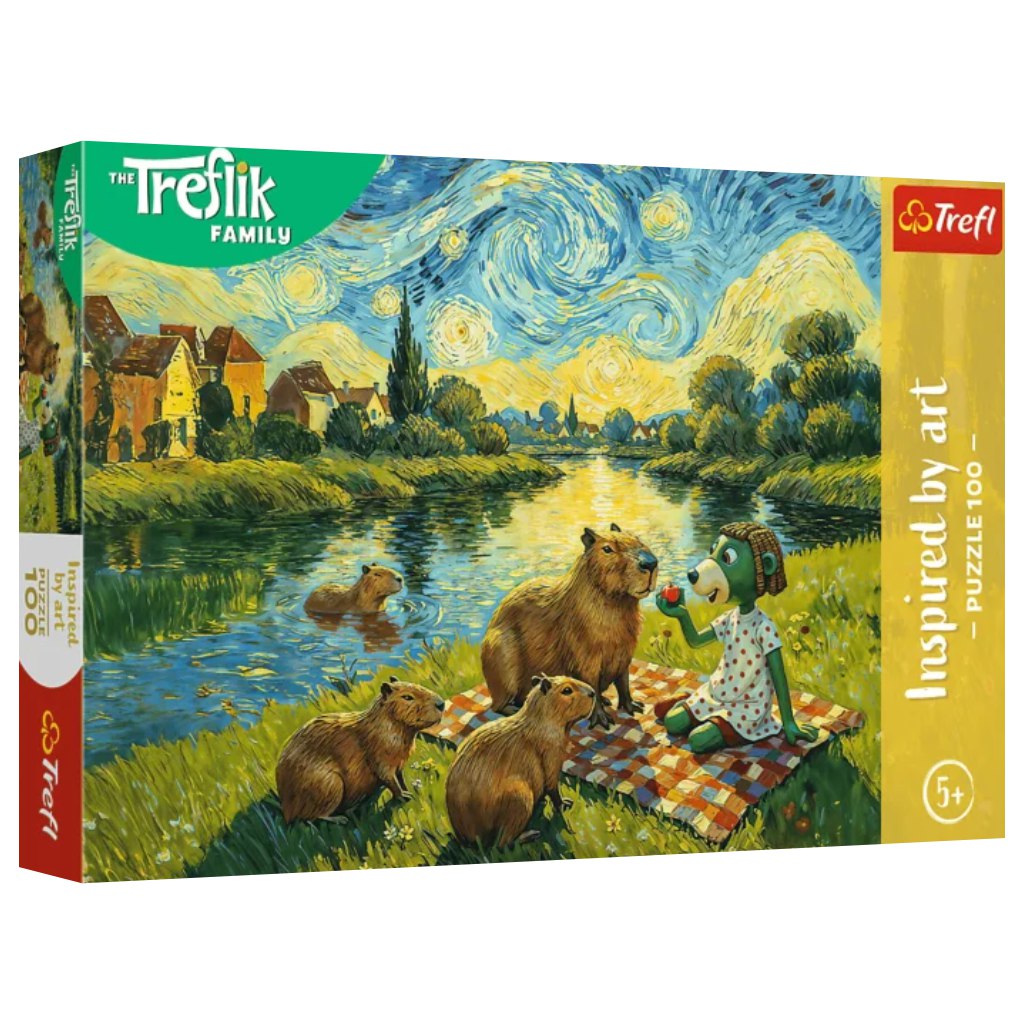 The Treflik Family: Capybara etetés 100 db-os puzzle – Trefl
