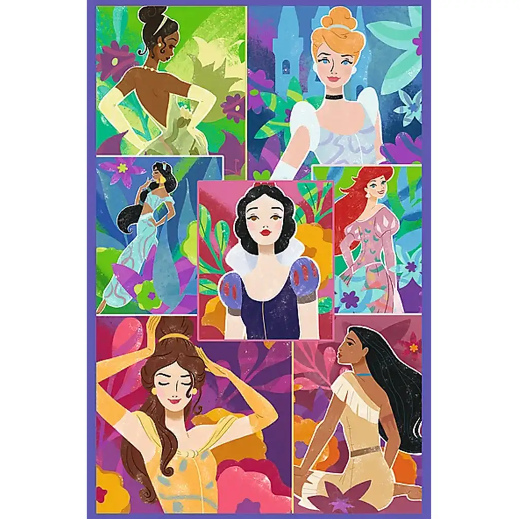 Disney hercegnő barátok 3x80db-os puzzle - Trefl kép 2