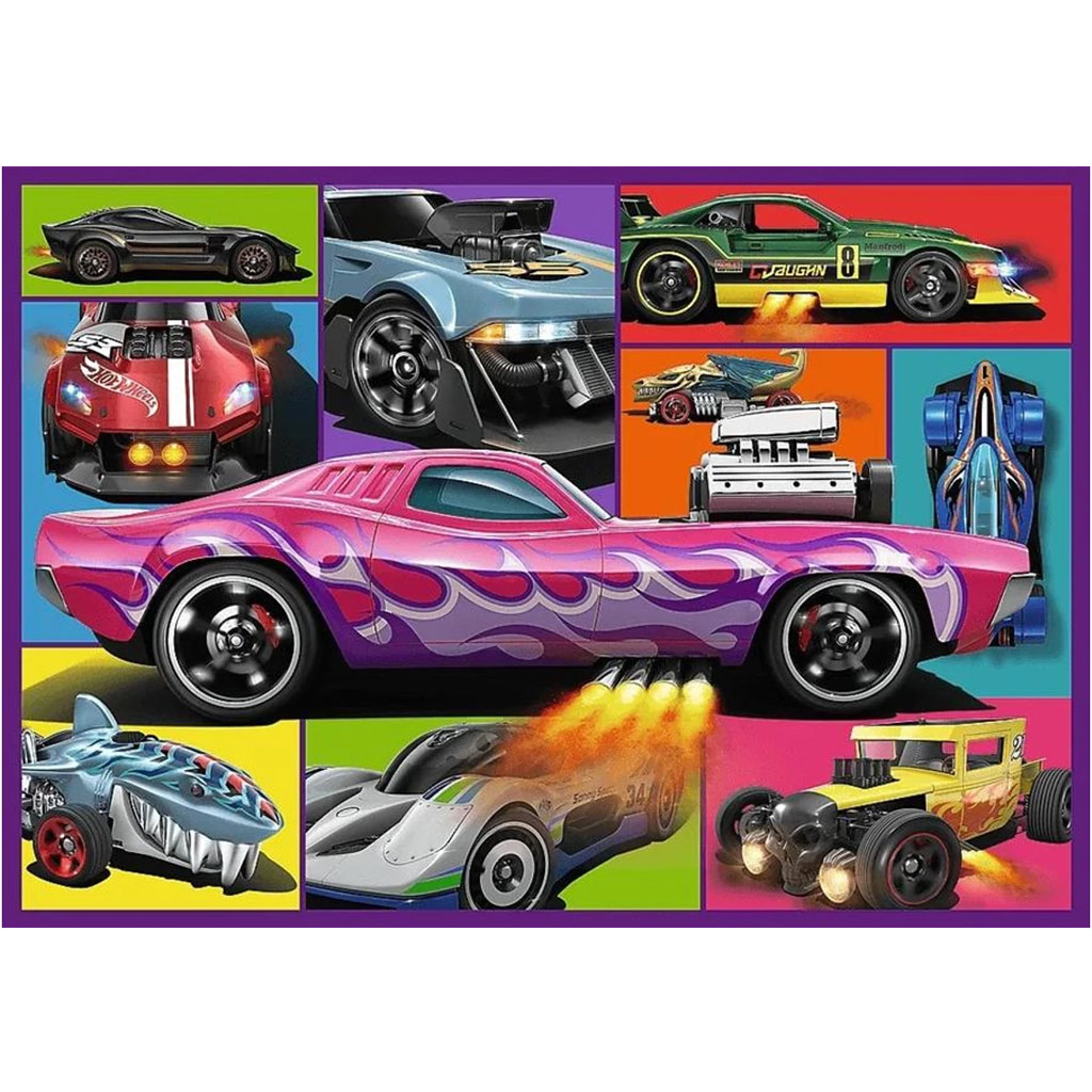 Hot Wheels versenyautók 4x250db-os puzzle - Trefl kép 4