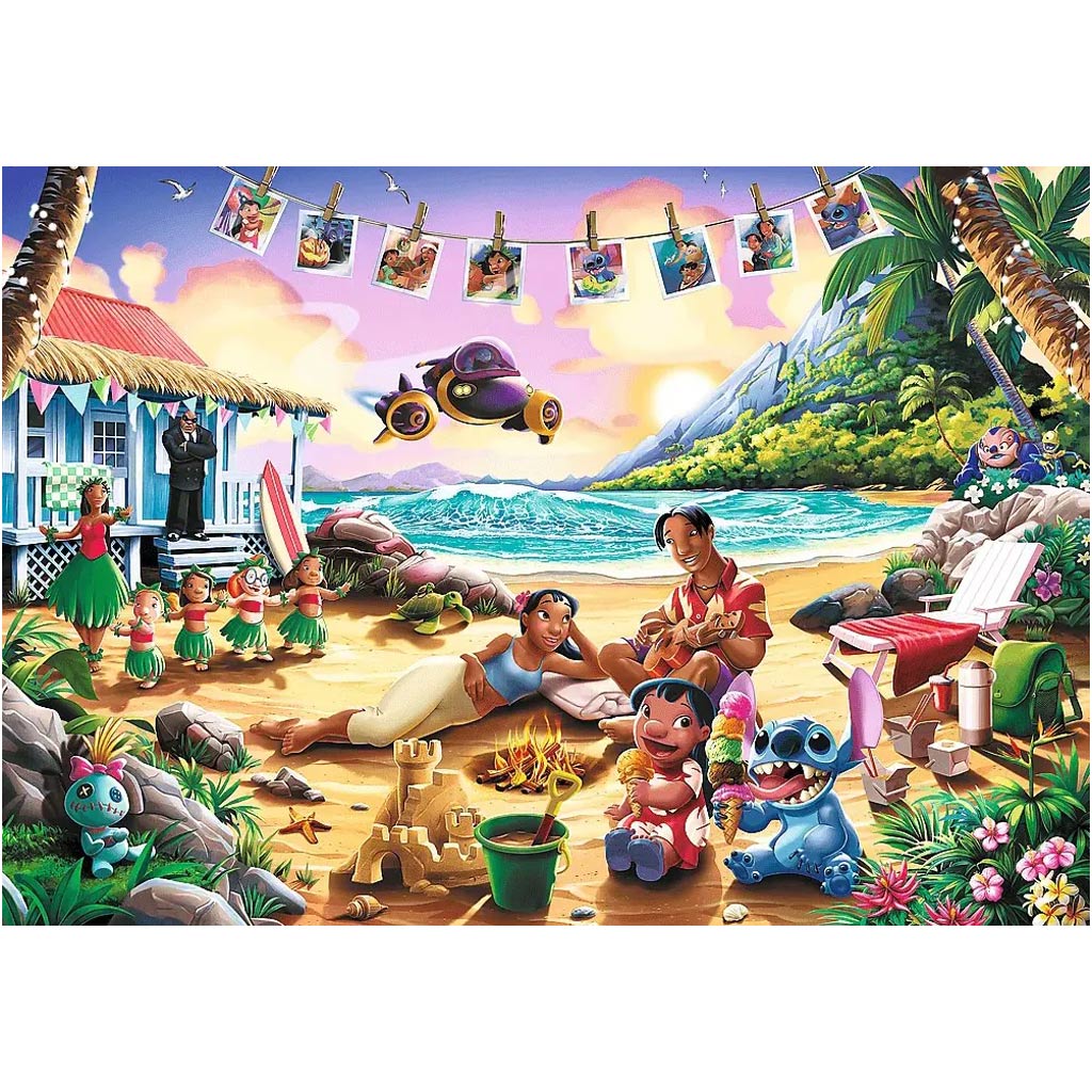 Stitch a tengerparton 1000db-os Prémium plusz puzzle - Trefl kép 2