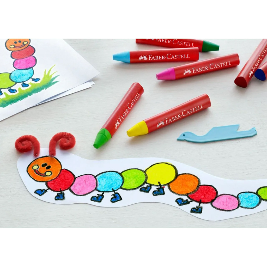 Faber-Castell: Triangular Jumbo zsírkréta 12db-os szett kép 2