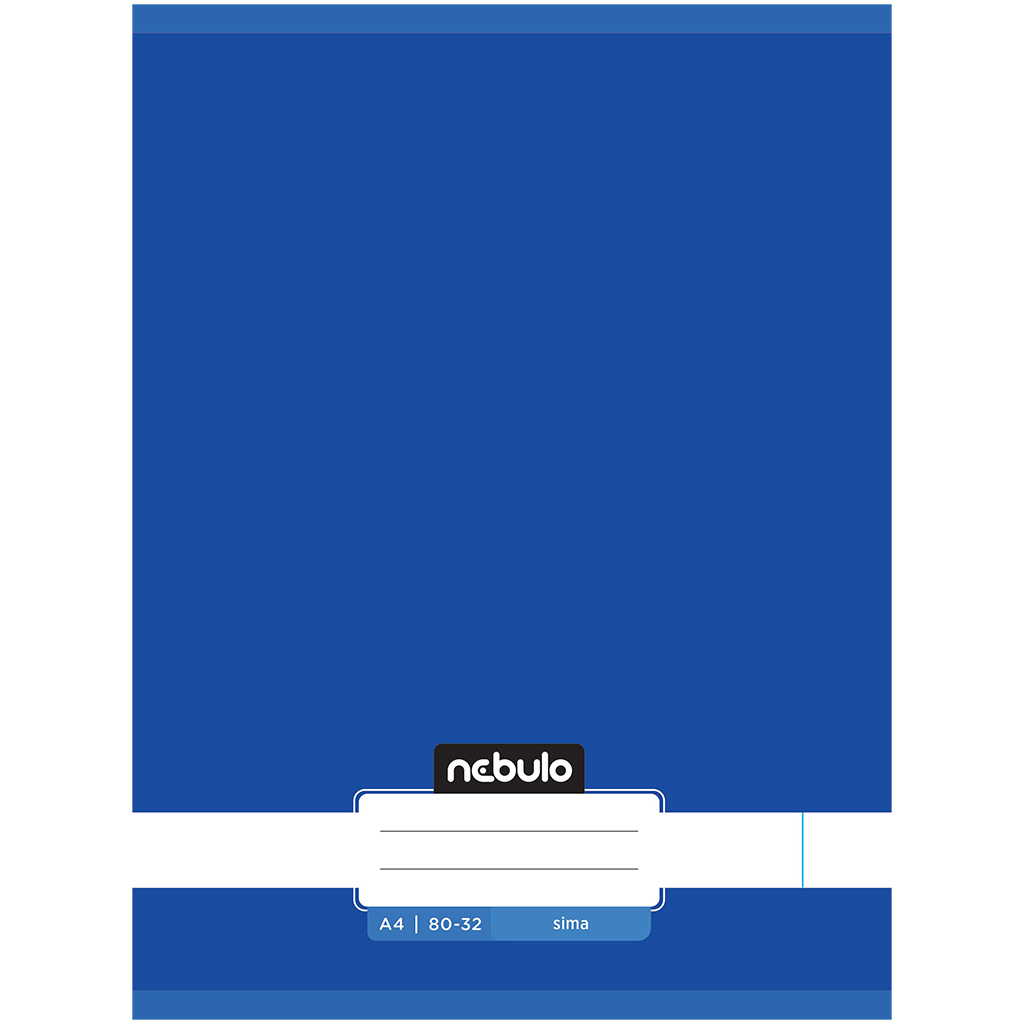 Nebulo: Tűzött sima óceánkék színű füzet 80-32 A/4