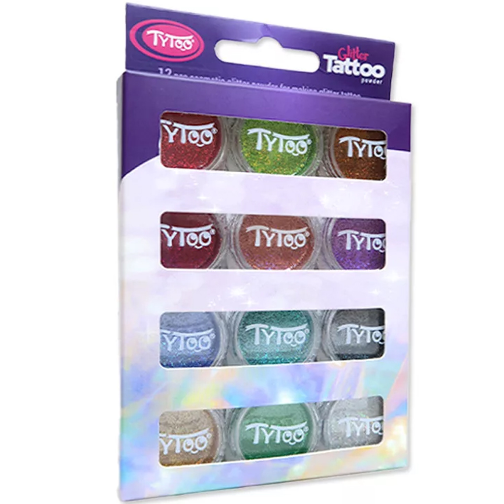 TyToo: Multi színek válogatása csillámpor szett 12x2,5ml
