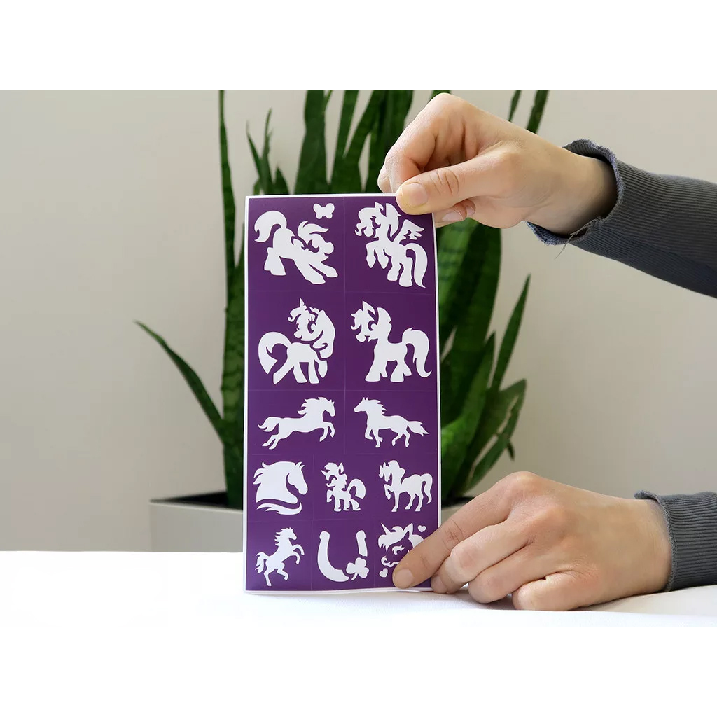 TyToo: Lovak és pónik csillámtetoválás sablon szett 25db kép 5