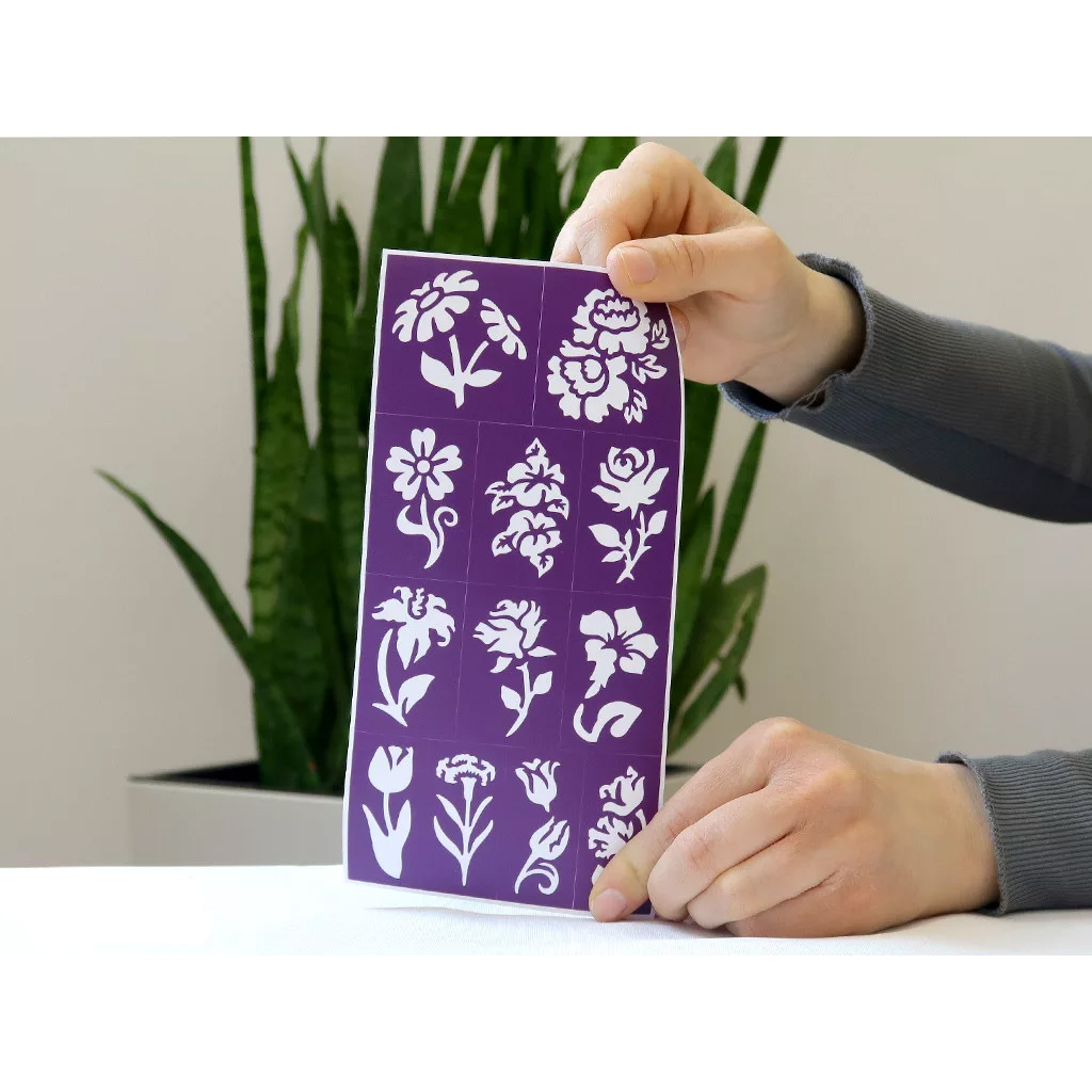 TyToo: Virágok csillámtetoválás sablon szett 24db kép 4