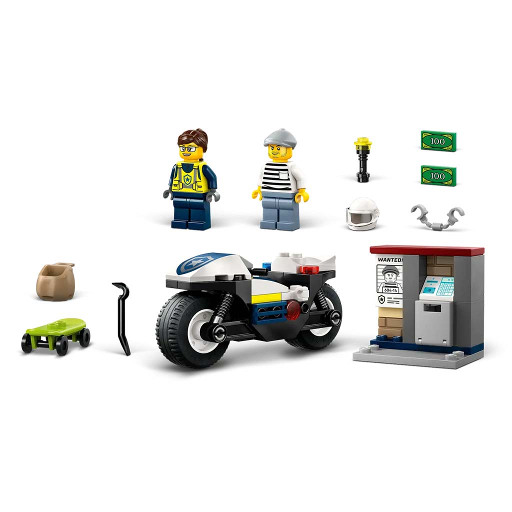 LEGO® City: Üldözés rendőrségi motorkerékpárral (60455) kép 4
