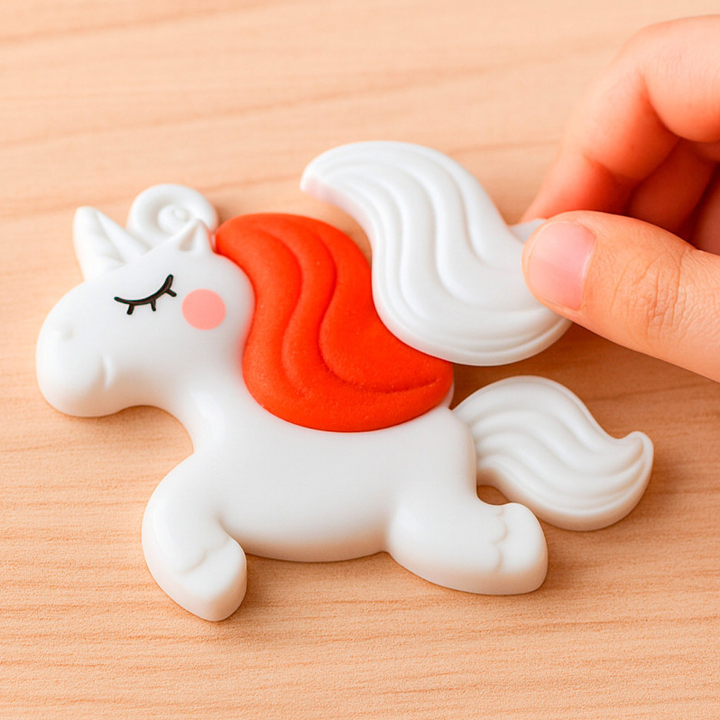 Playgo: Unikornis színes gyurma szett 6x56g kép 4