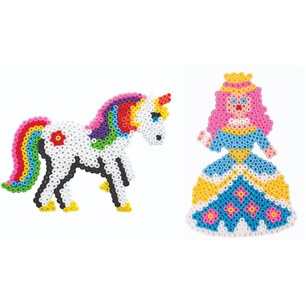 PlayBox: 9mm-es vasalható gyöngy alap unikornis és hercegnő formával 2db kép 2