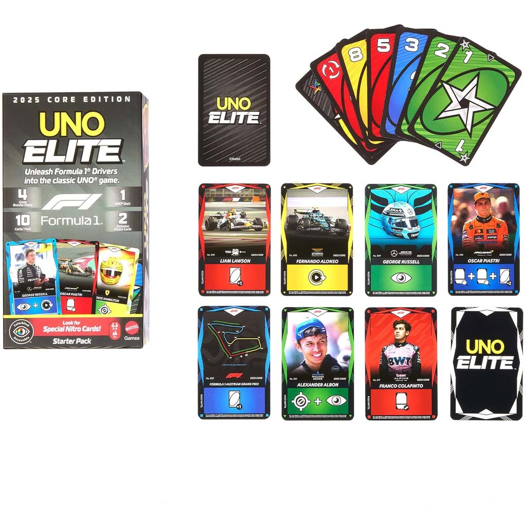 UNO Elite F1 kártyajáték - Mattel kép 3