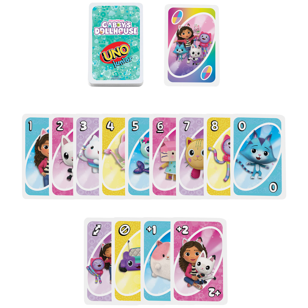 UNO Junior: Gabi babaháza kártyajáték - Mattel kép 3
