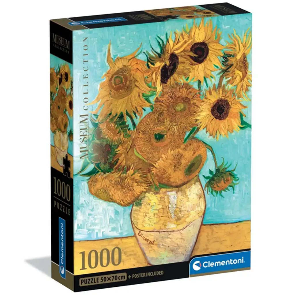 Museum Collection: Van Gogh - Napraforgók 1000db-os puzzle - Clementoni