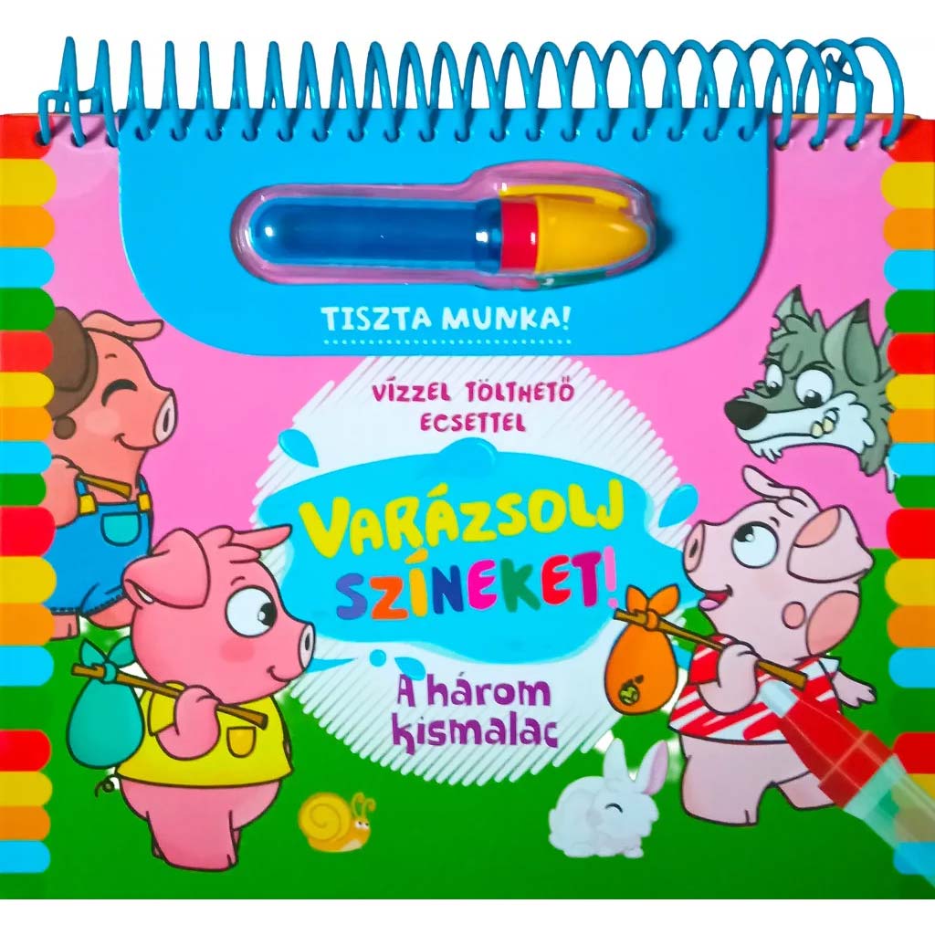 Varázsolj színeket! - A három kismalac foglalkoztató könyv