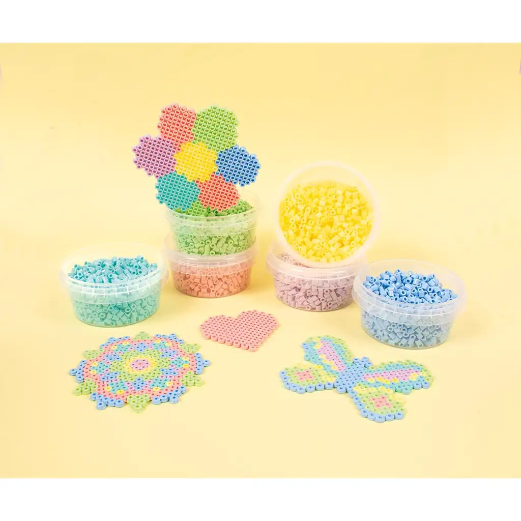 PlayBox: 5mm-es MIDI vasalható gyöngy 6 pasztell színben 6000db kép 2