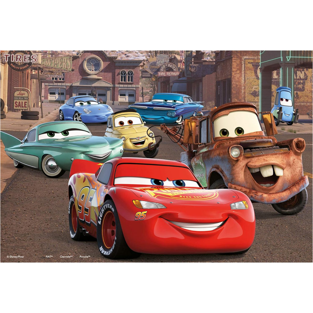 Verdák 2 az 1-ben 24db-os puzzle és színező 50x35cm - Lisciani kép 2