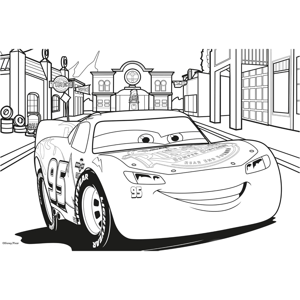 Verdák 2 az 1-ben 24db-os puzzle és színező 50x35cm - Lisciani kép 3