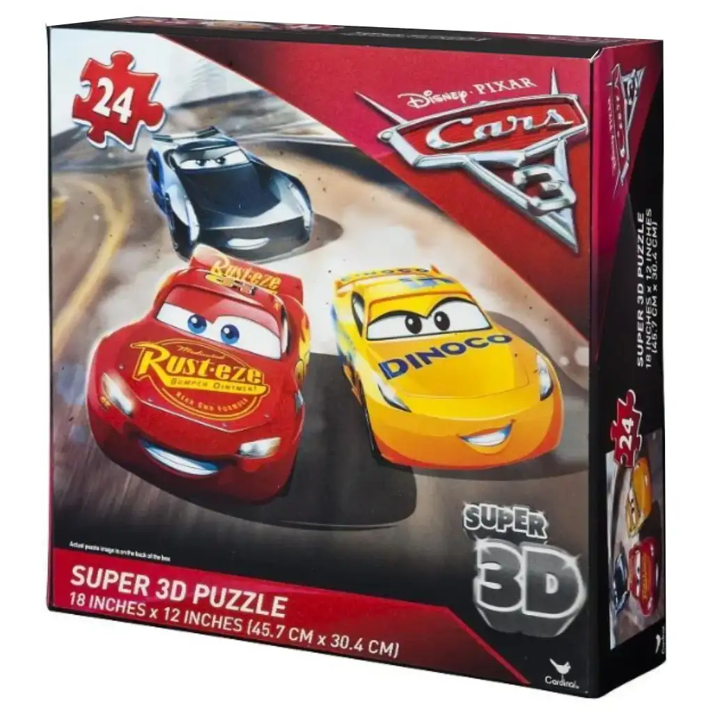 Verdák 3 szuper puzzle 3x24db-os 3D hatású képpel kép 2