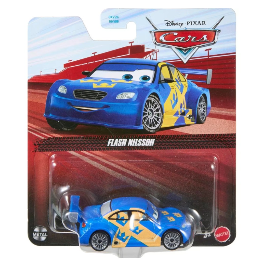 Verdák Flash Nilsson karakter kisautó 1/55 – Mattel