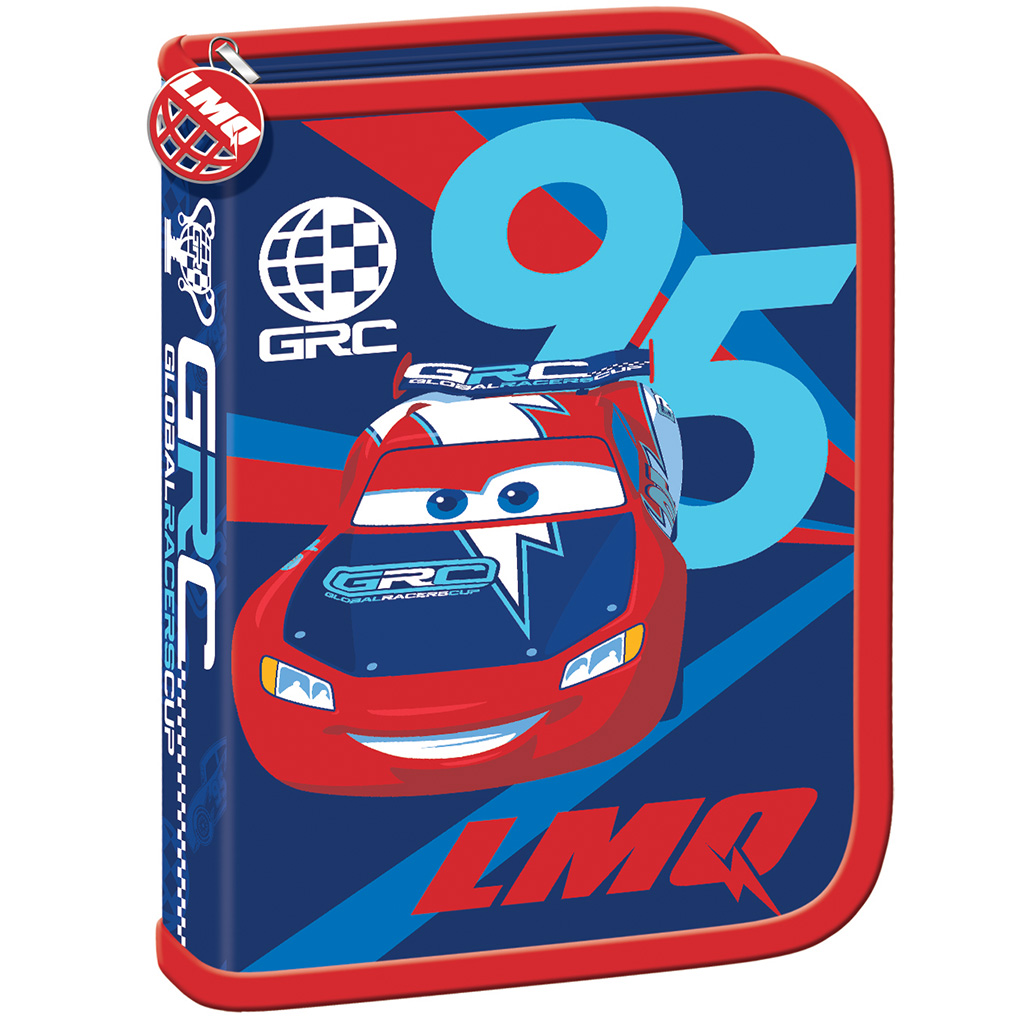 Verdák kék-piros kihajtható tolltartó 20,5cmx13,5cmx3,5cm