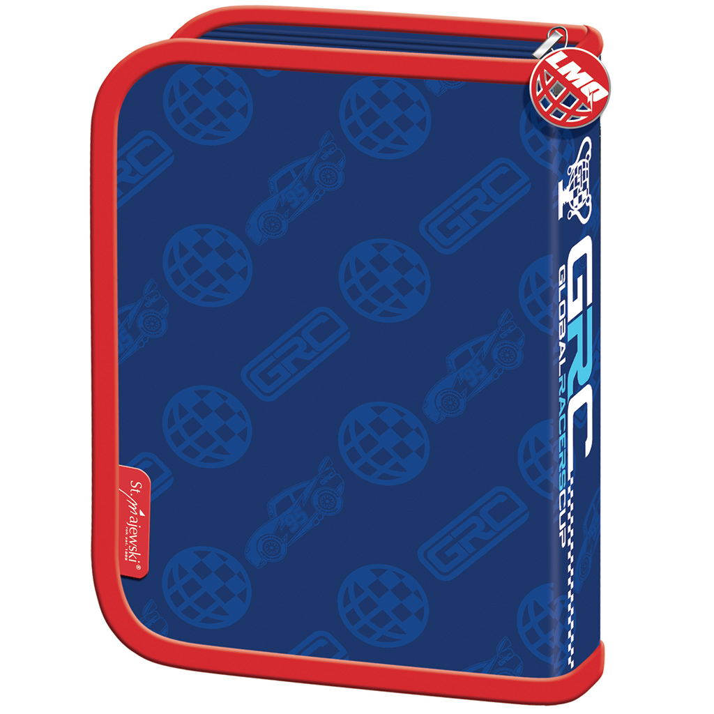 Verdák kék-piros kihajtható tolltartó 20,5cmx13,5cmx3,5cm kép 2