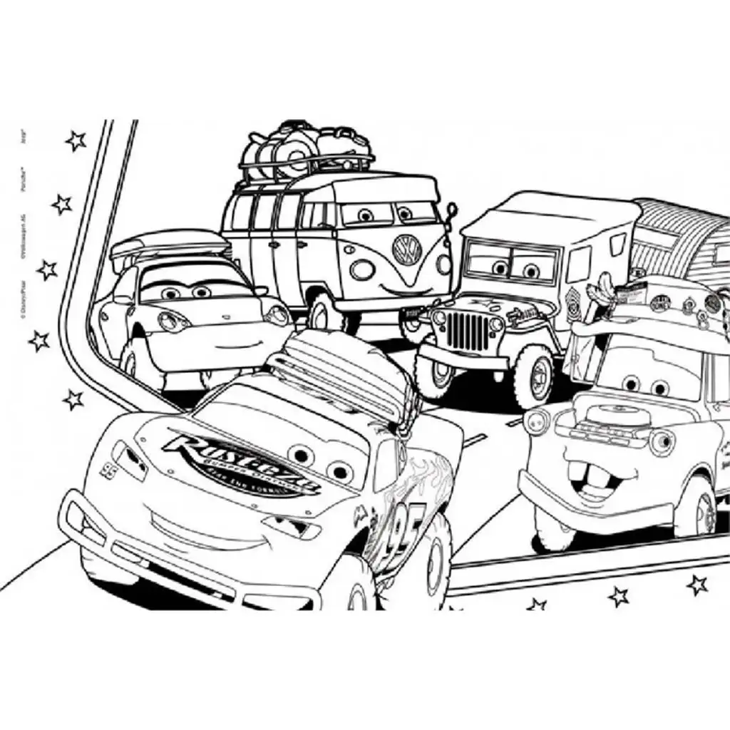 Verdák 2 az 1-ben maxi 24db-os puzzle és színező 70x50cm - Lisciani kép 2