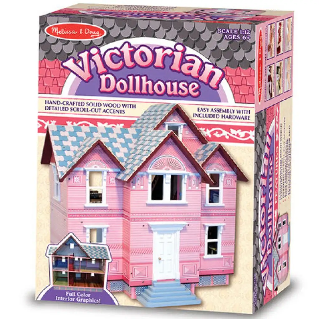 Viktoriánus fa emeletes babaház - Melissa & Doug