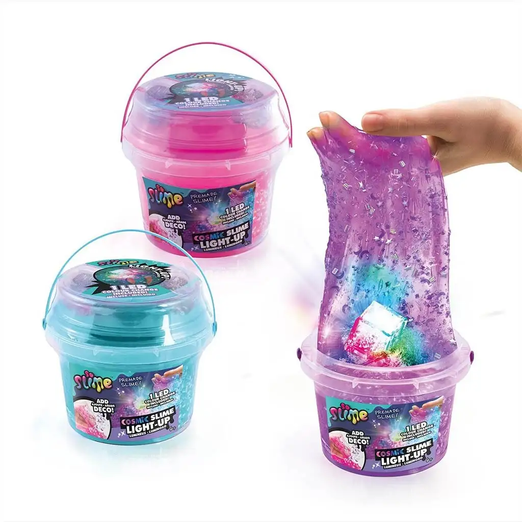 So Slime LED-el világító kozmikus slime vödörben többféle változatban