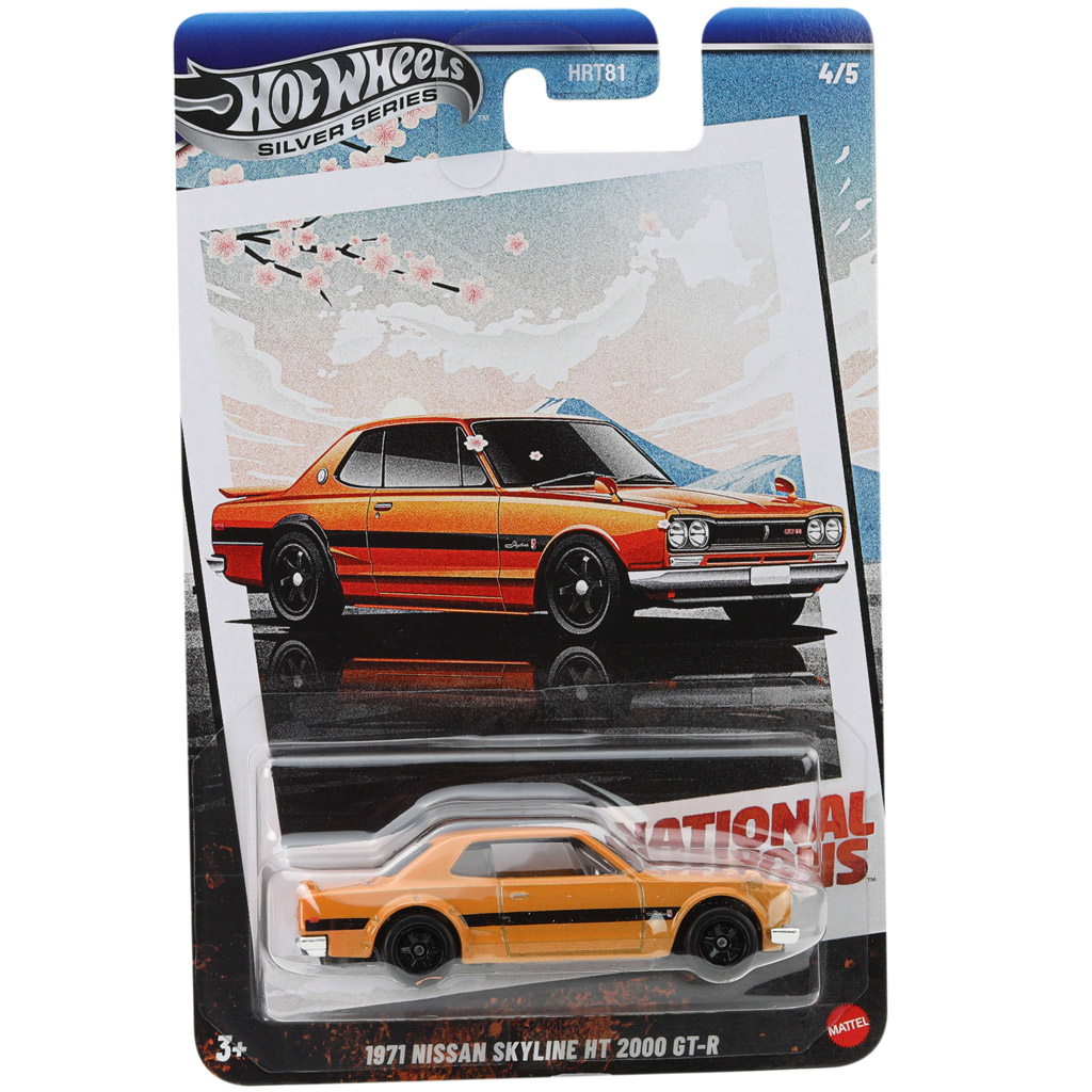 Hot Wheels: Vintage 1971 Nissan Skyline HT 2000 GT-R kisautó 1/64 – Mattel