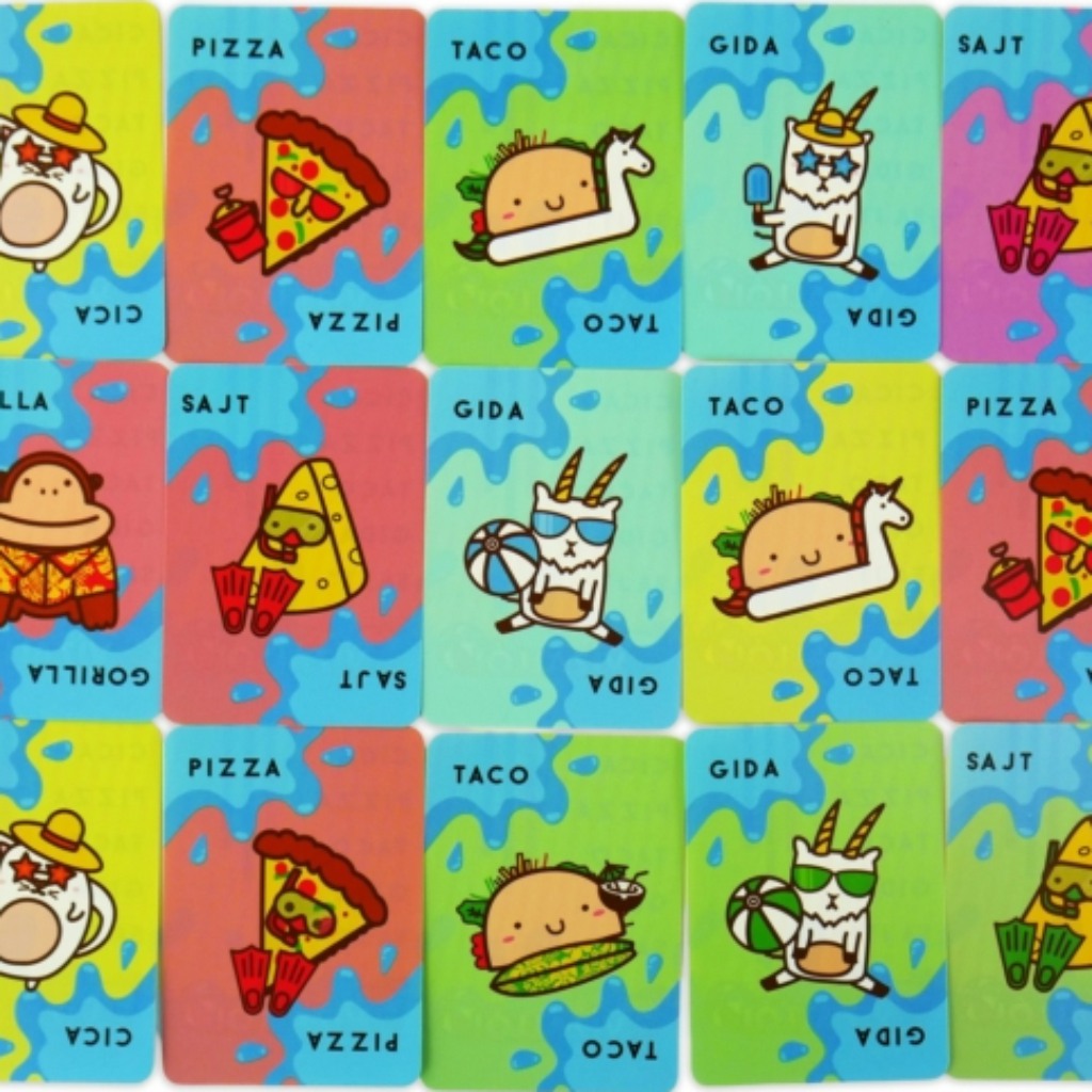 Vízálló cica, pizza, taco, gida, sajt társasjáték kép 3