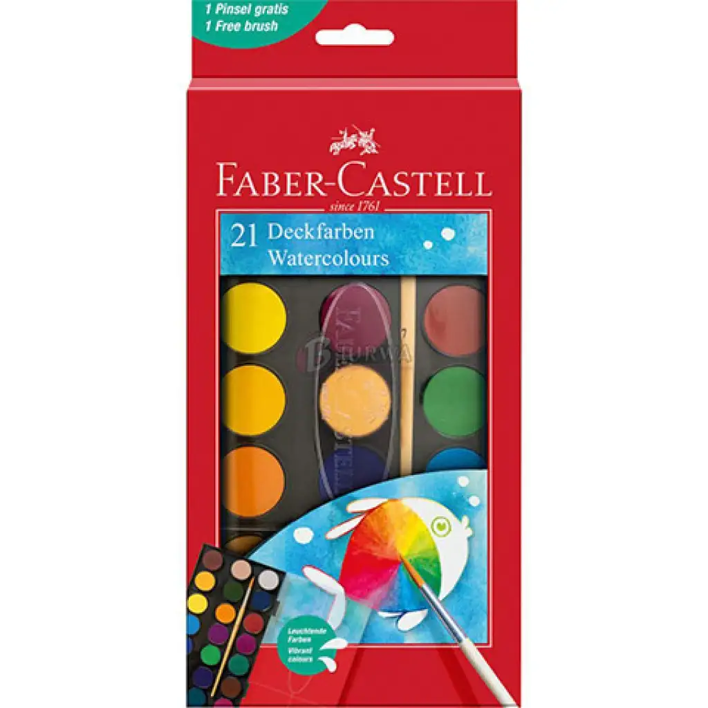 Faber-Castell: Vízfesték 21db-os szett 30mm-es korongokkal kép 1