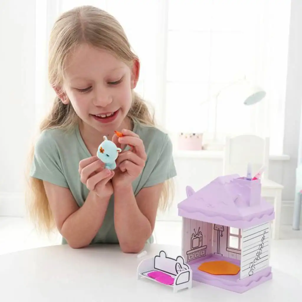 Playmonster: Fuzzikins víziló nappalija játékszett kép 3