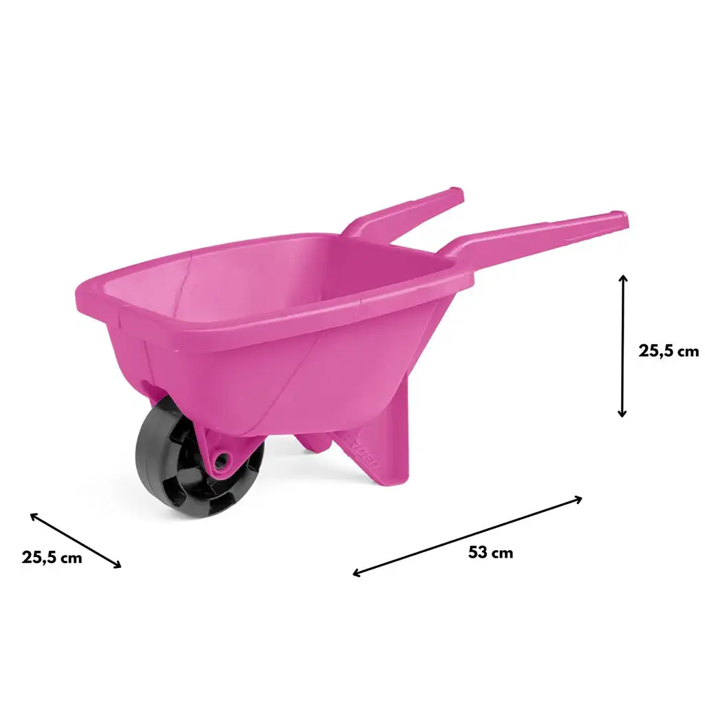 Rózsaszín 53cm-es homokozó talicska - Wader kép 2