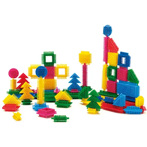 Tüskés építőelemek tároló edényben 50db-os közepes szett - Wader kép 3