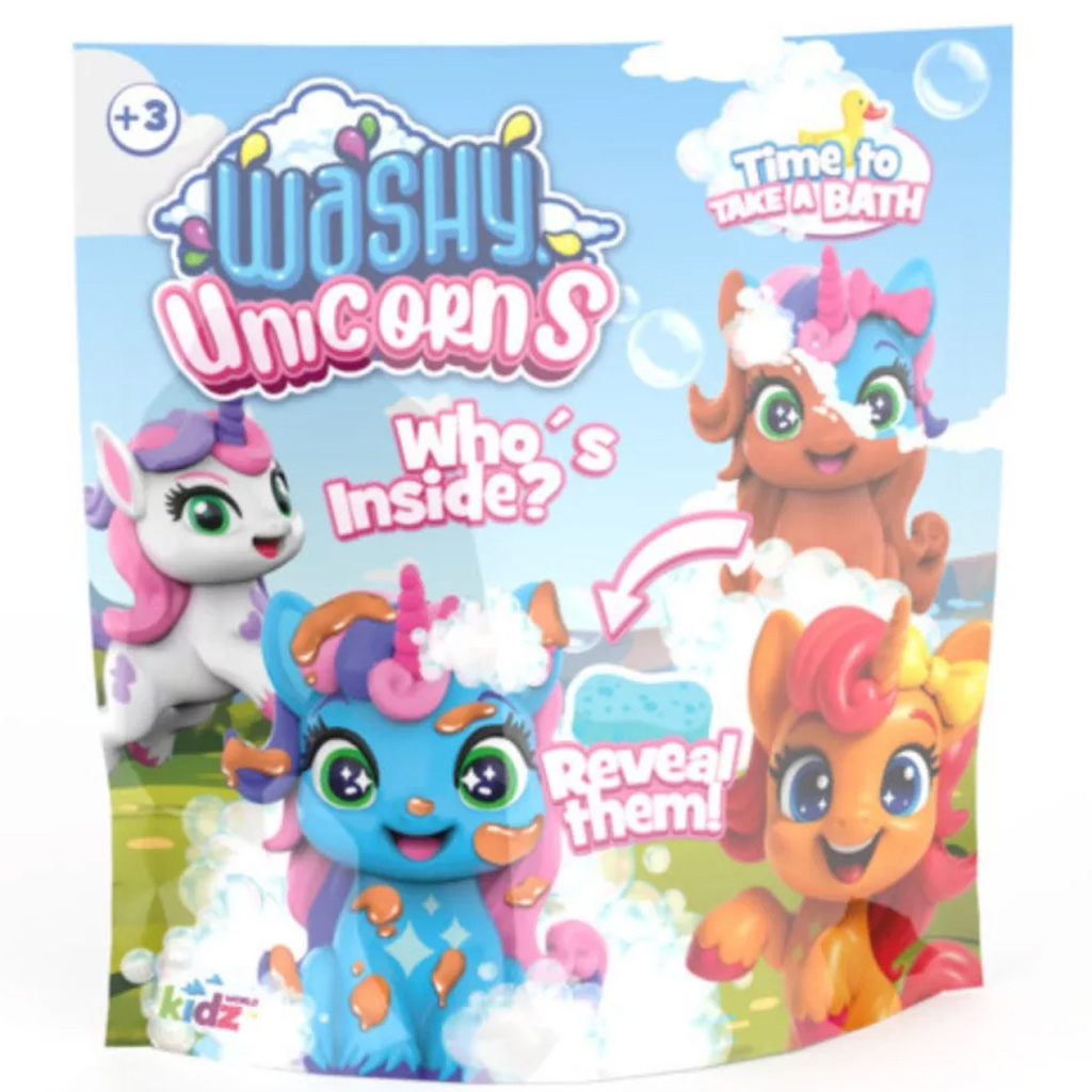 Washy Friends: Color Reveal Pancsoló unikornisok meglepetés figura - többféle kép 1