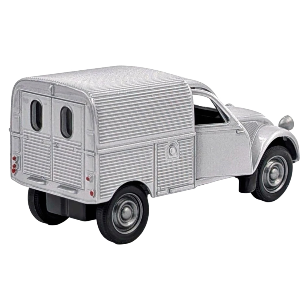 Welly: Citroen 2CV szürke fém kisautó modell 1/64 kép 3