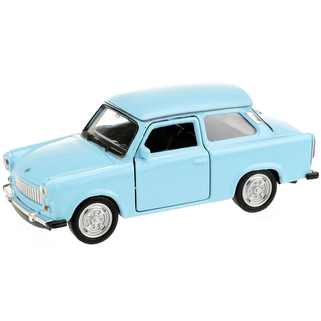 Welly: Trabant 601 fém kisautó modell többféle változatban 11cm kép 4
