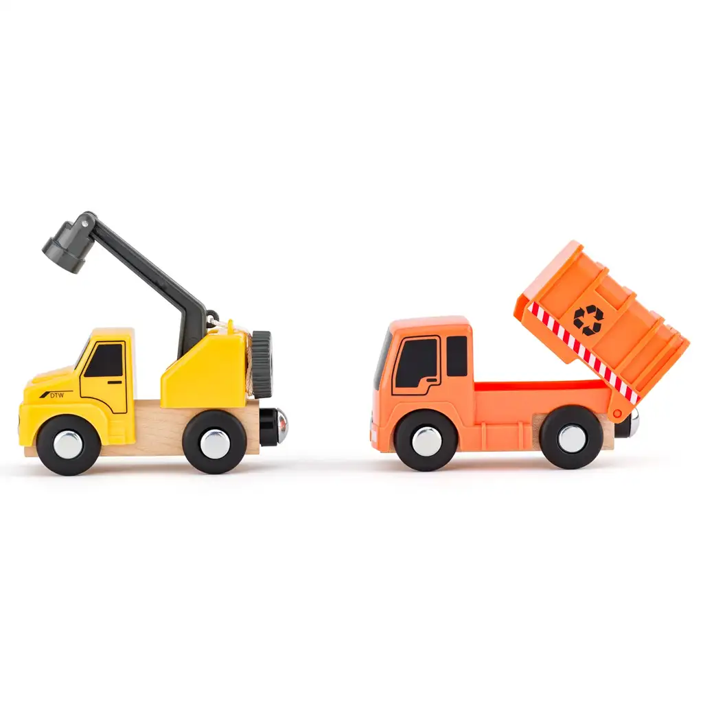 Munkagépek 8db-os járműszett figurával - Woodyland kép 2
