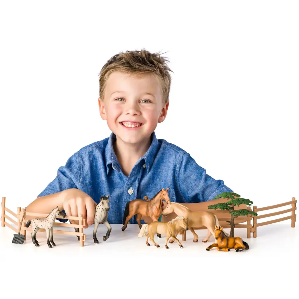 Faunica: 25db-os játékszett lovakkal - Woodyland kép 3