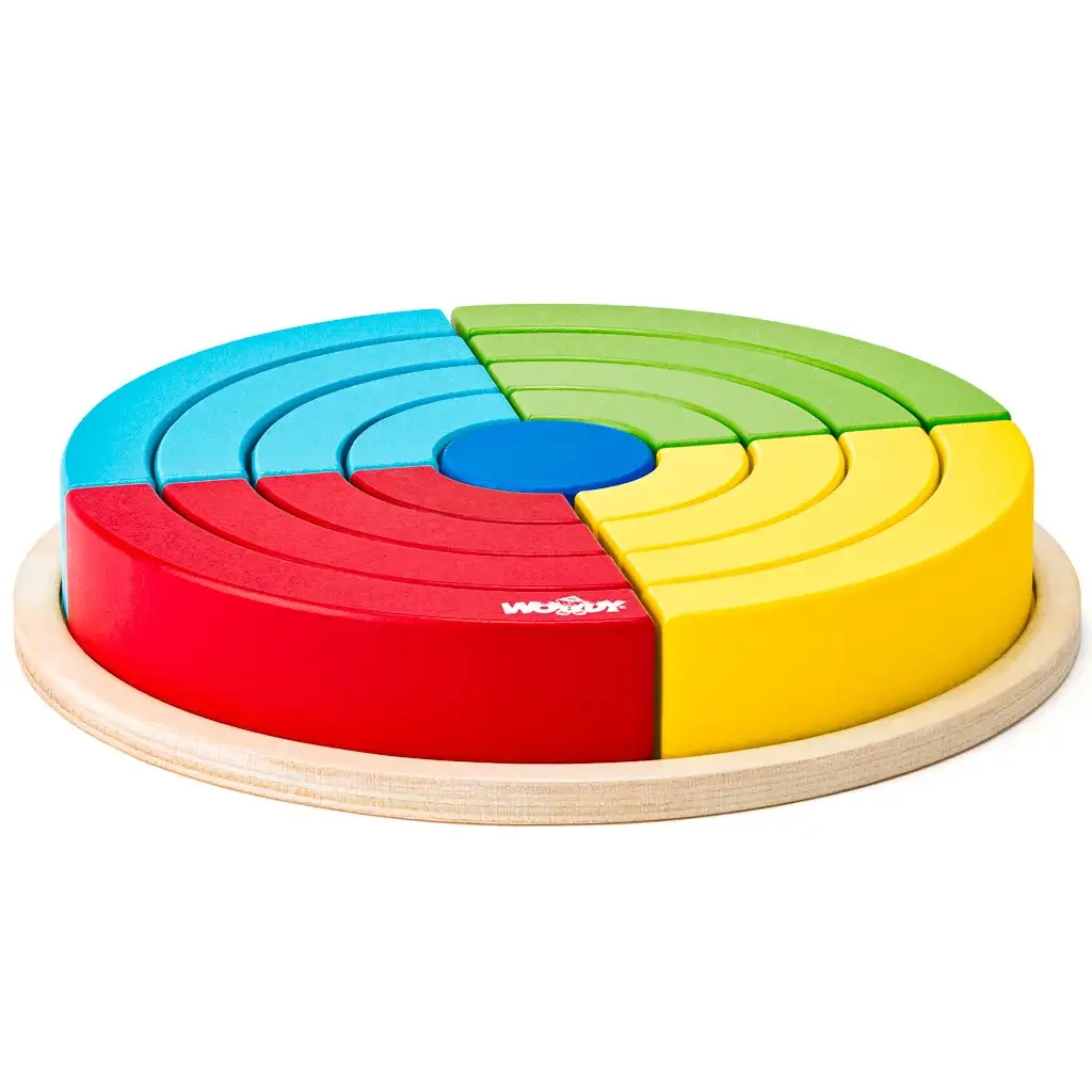 Szivárvány egyensúlyozó fa játék - Woodyland kép 2