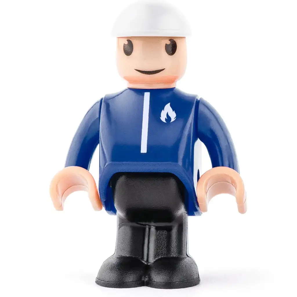 Mágneses tűzoltóautó pótkocsival - Woodyland kép 3