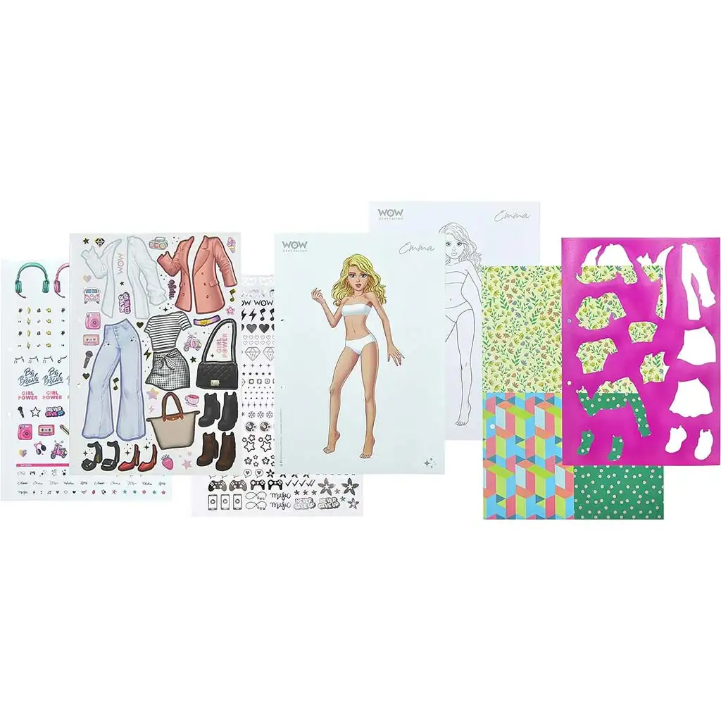 WOW Generation: Divat és stílus matricás öltöztető és foglalkoztató kép 2