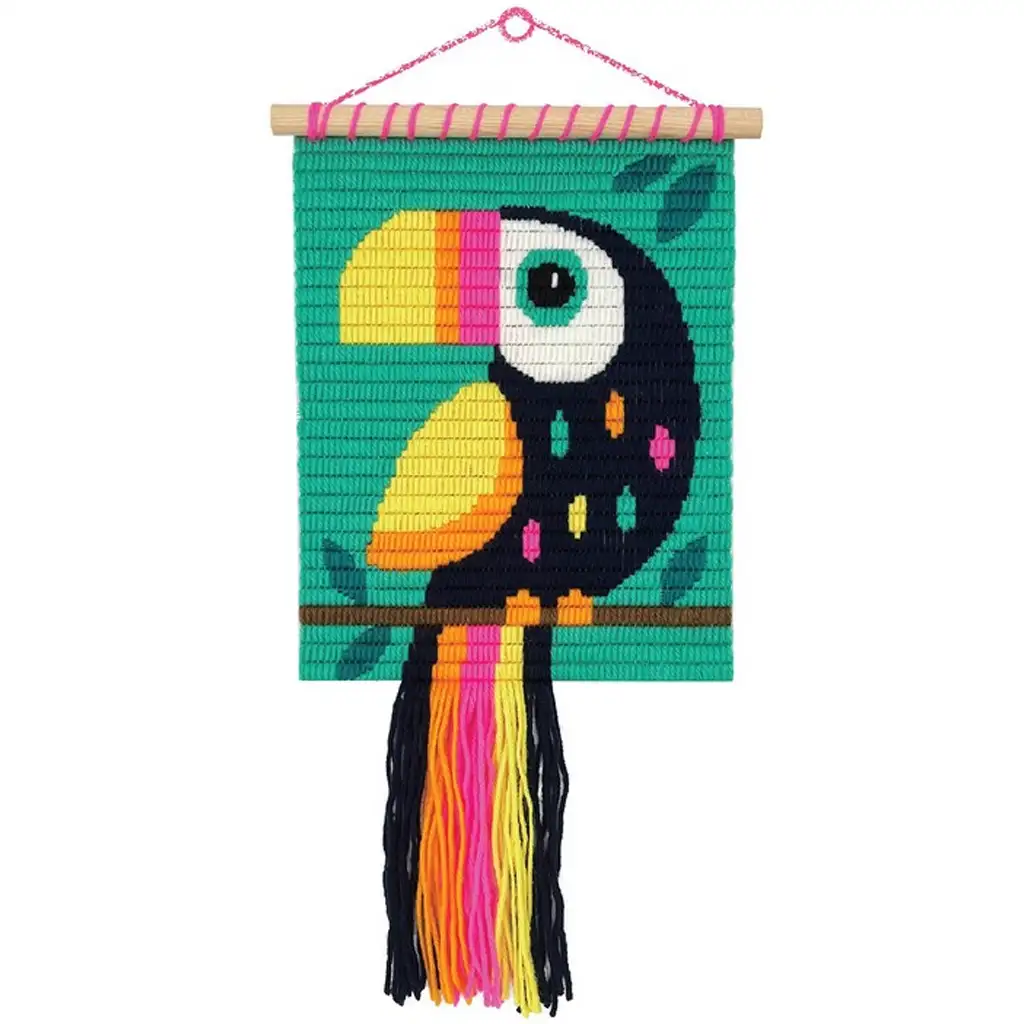 WowBox: Makramé falidísz kreatív készlet tukán mintával kép 2