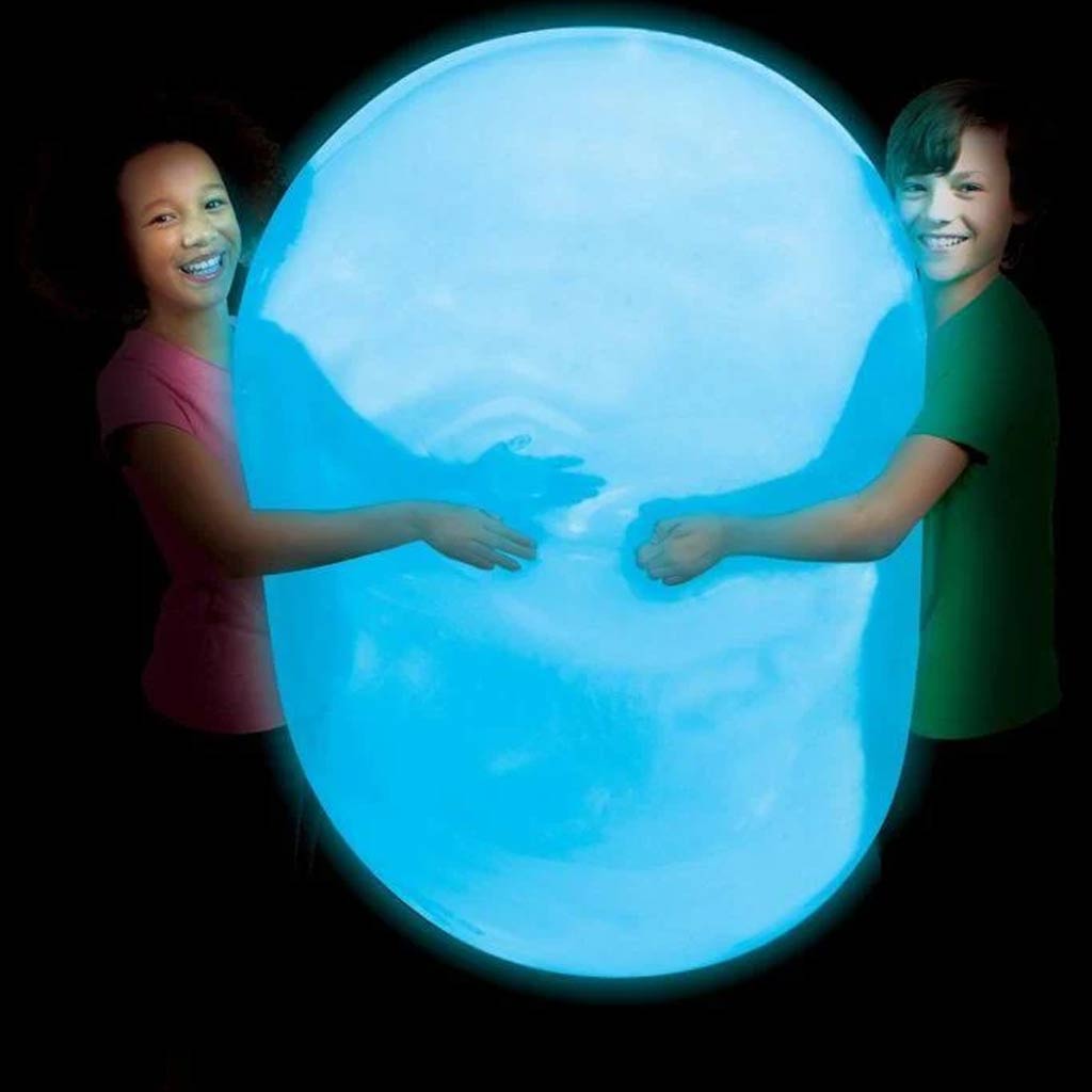 Super Glo Wubble világító buboréklabda kék színben 75cm kép 2