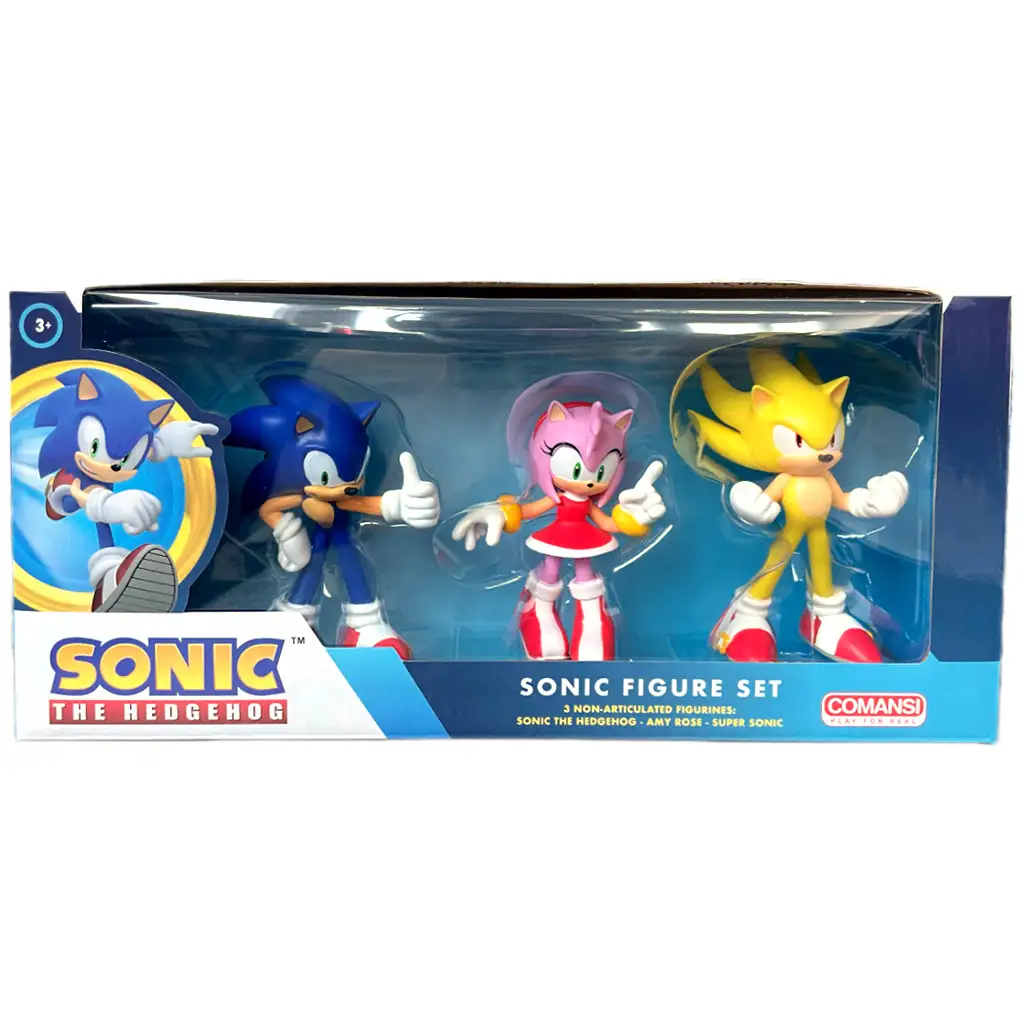 Sonic a sündisznó 3 db-os figura szett - Comansi