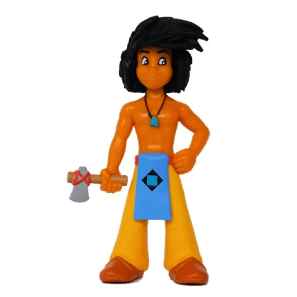 Yakari: Kis Borz csatabárddal játékfigura - Bullyland