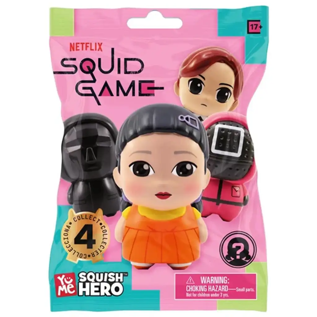 Squid Game Squish Hero figura meglepetés tasakban 1 db
