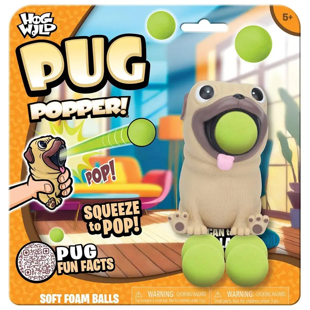 Zing: Popper Mopsz kutyus kilövő labdákkal kép 2