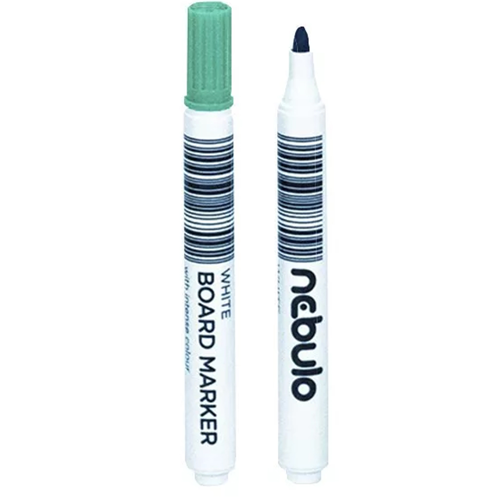 Nebulo: WhiteBoard marker kúpos hegyű táblafilc zöld színben