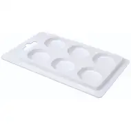 PlayBox: Üres 6 férőhelyes festőpaletta 30mm-es korongokhoz 10db-os szett